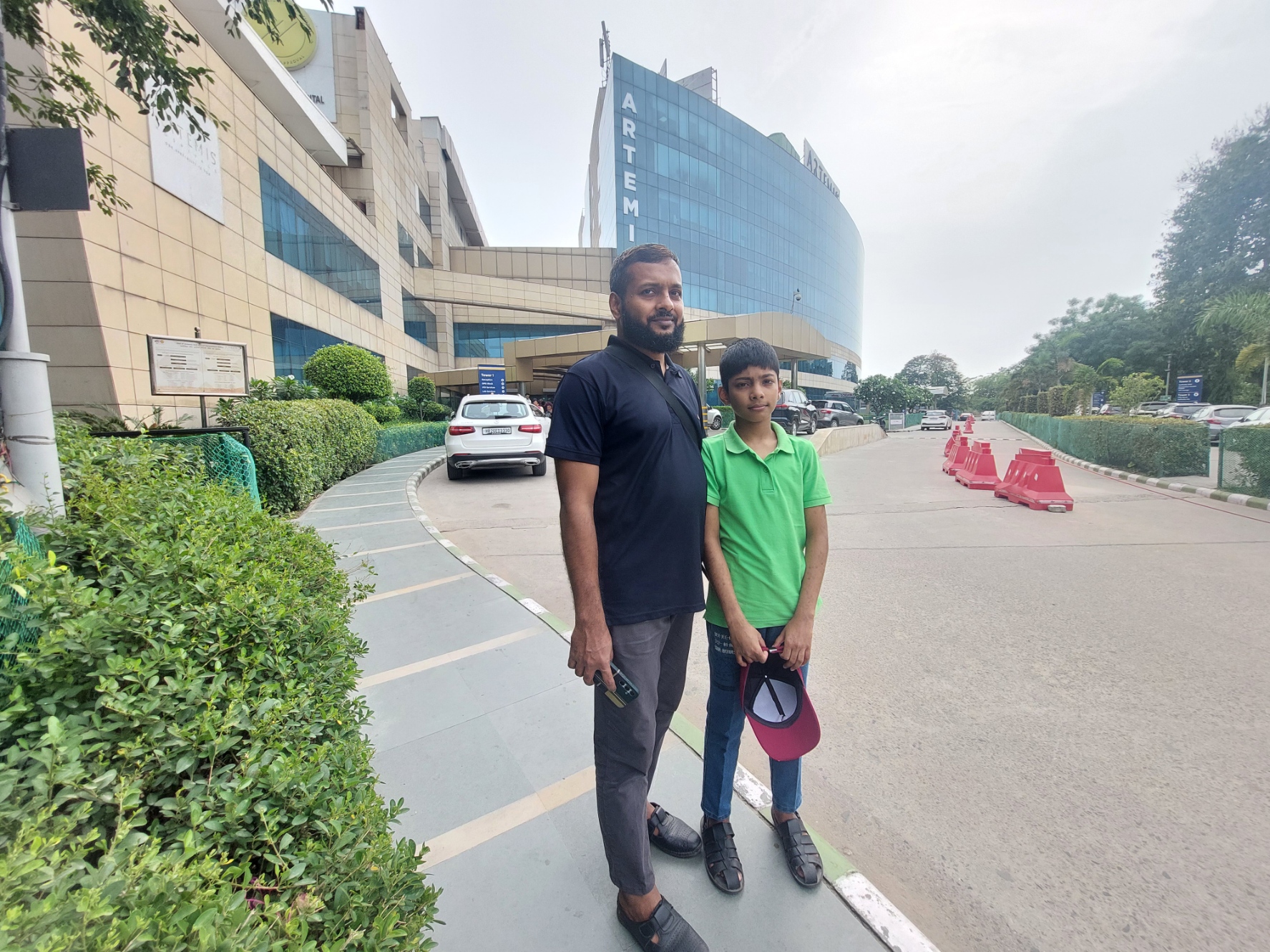 Fahim Hassan at Artemis Hospital with family